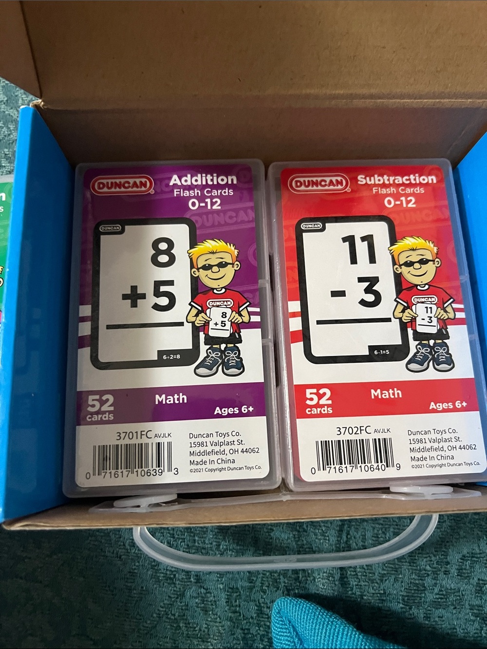 Duncan Flash Card Multi Pack - Blue Math Flash Cards - Picture 3 of 4